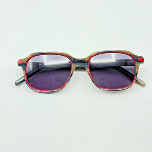 Kartell Sunglasses KL020S 03 Multicolor Geometric Frame Gray Lens 51-18-145 New